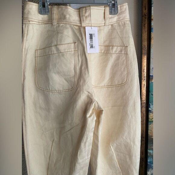 ULLA JOHNSON Levi Pant Women Ivory  Size 0 New with tag - Picture 5 of 16